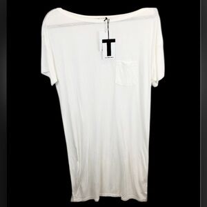 T Alexander Wang White Sheer Cotton Dress S